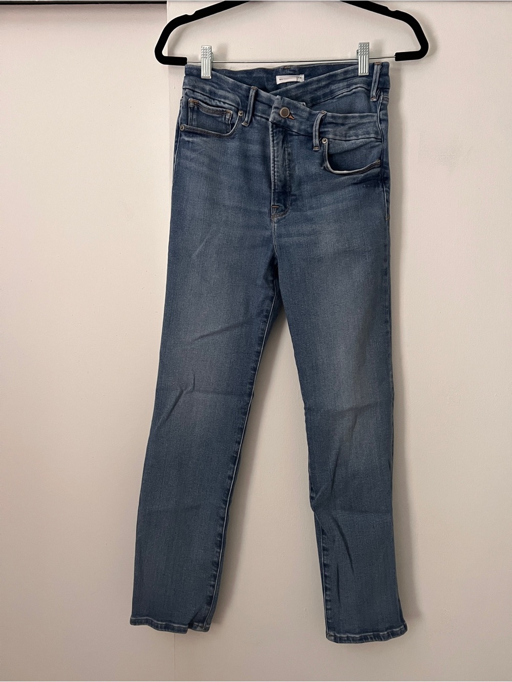 Good American Good Legs Skinny Jeans Blue Waist 27 Size 4